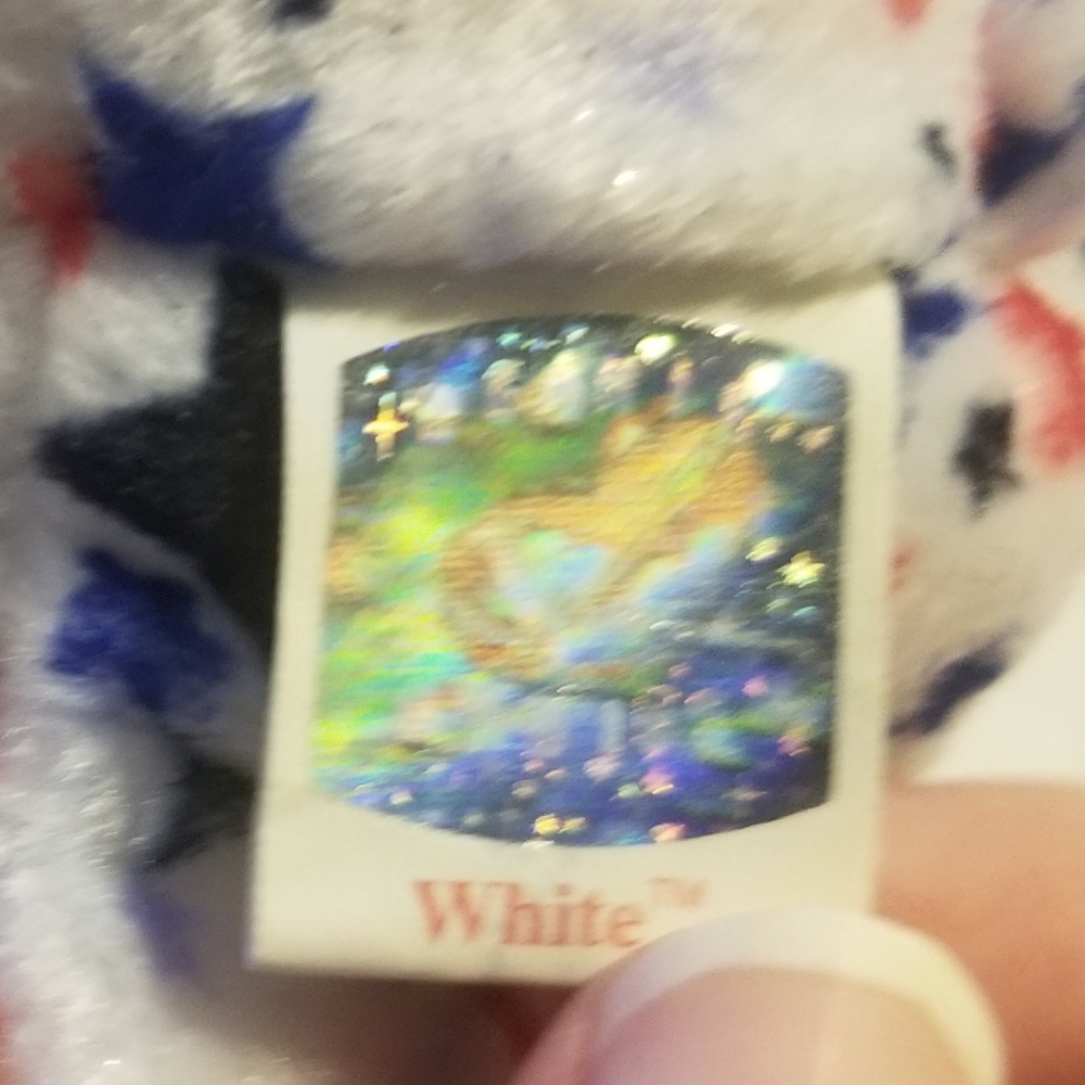 EUC "White" 2003 patriotic Beanie Baby - Picture 10 of 12